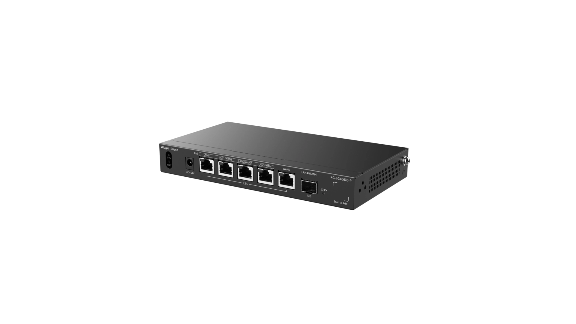 Reyee EG406XS-P - Routeur 6 ports Multi Giga PoE+ Cloud Managed