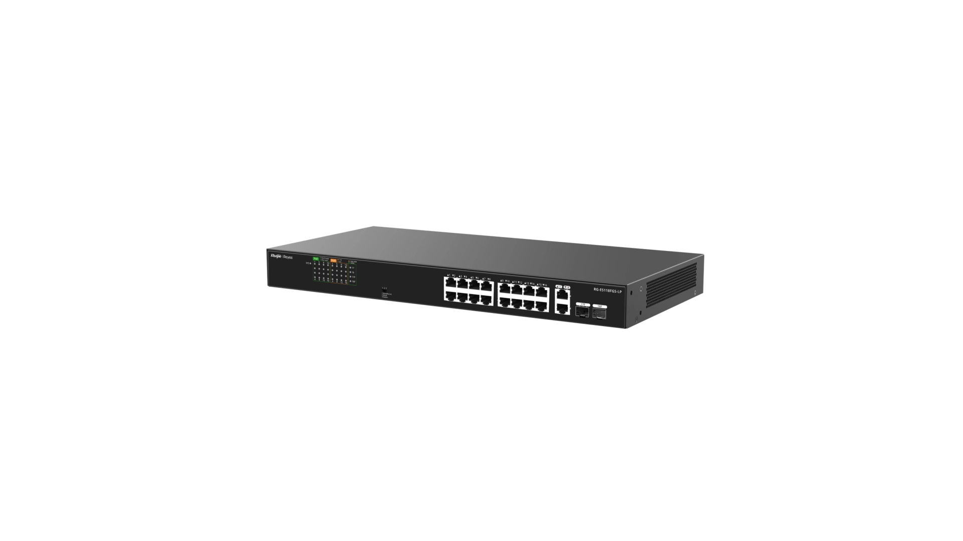 Reyee ES118FGS-LP - Switch 16 ports PoE 100 Mbps + 2 Gigabit SFP
