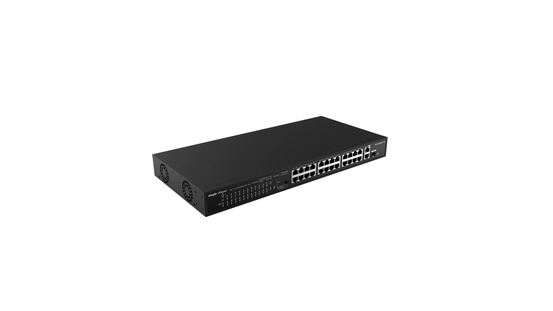 Reyee ES126S-PV2 - Switch 24 ports PoE 10/100 Mbps + 2 Gigabit