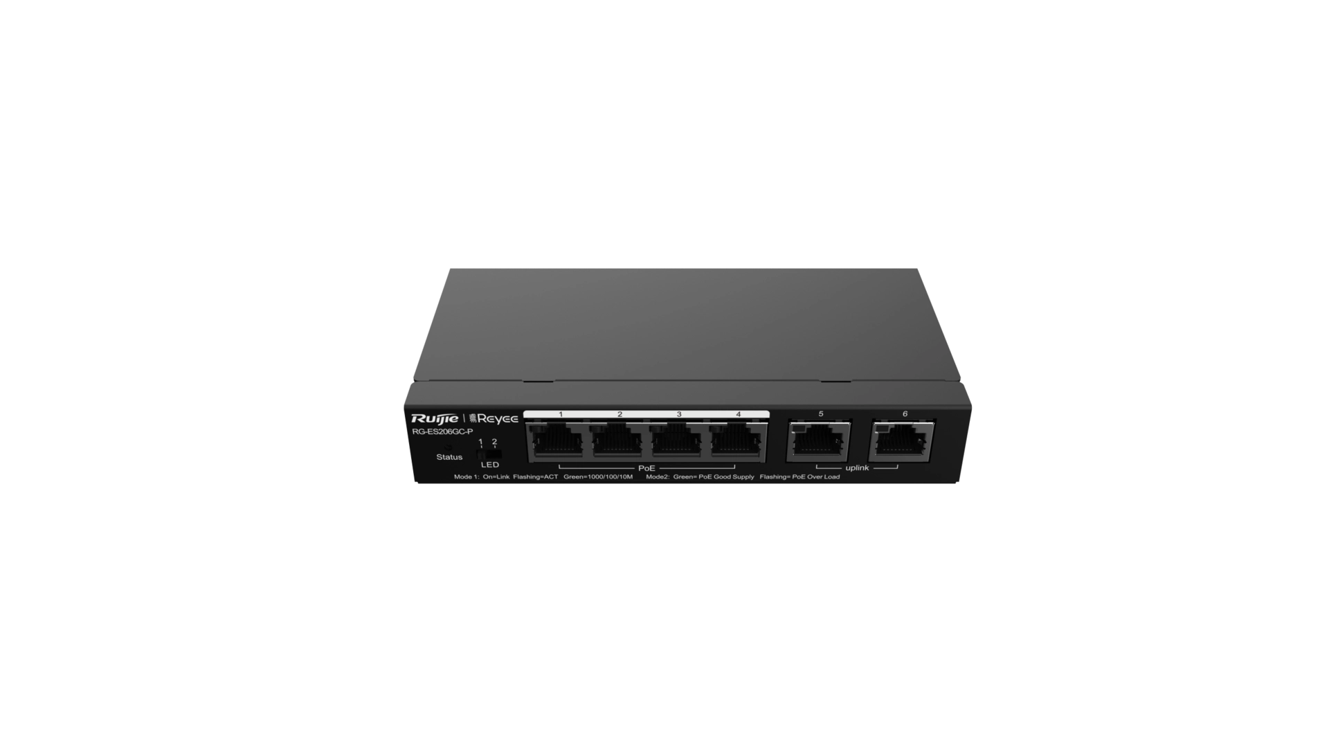 Reyee ES206GC-P - Switch 6 ports Gigabit PoE+ manageable L2