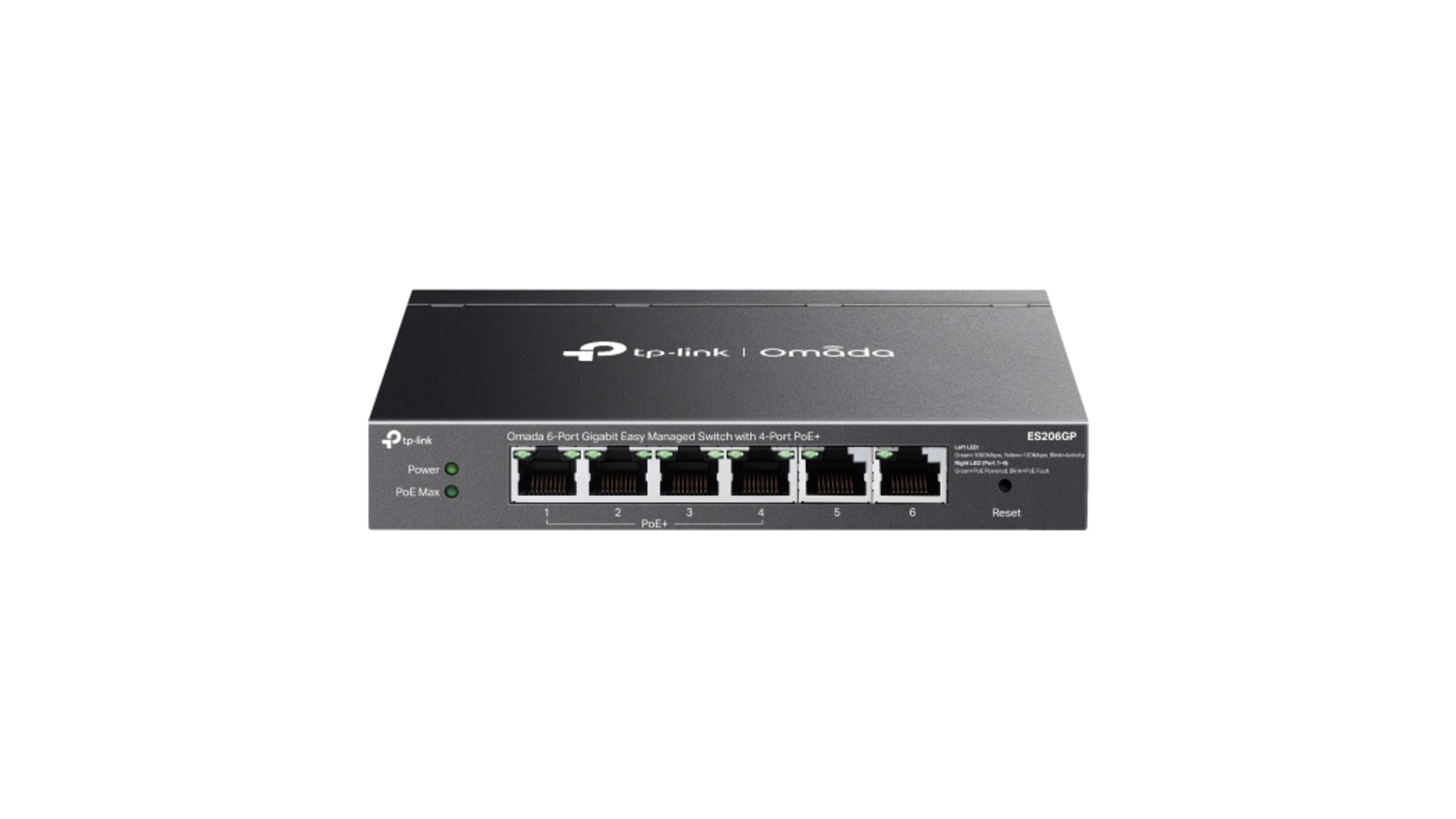 TP-Link ES206GP - Switch 6 ports Gigabit 4 PoE+ 65W Omada