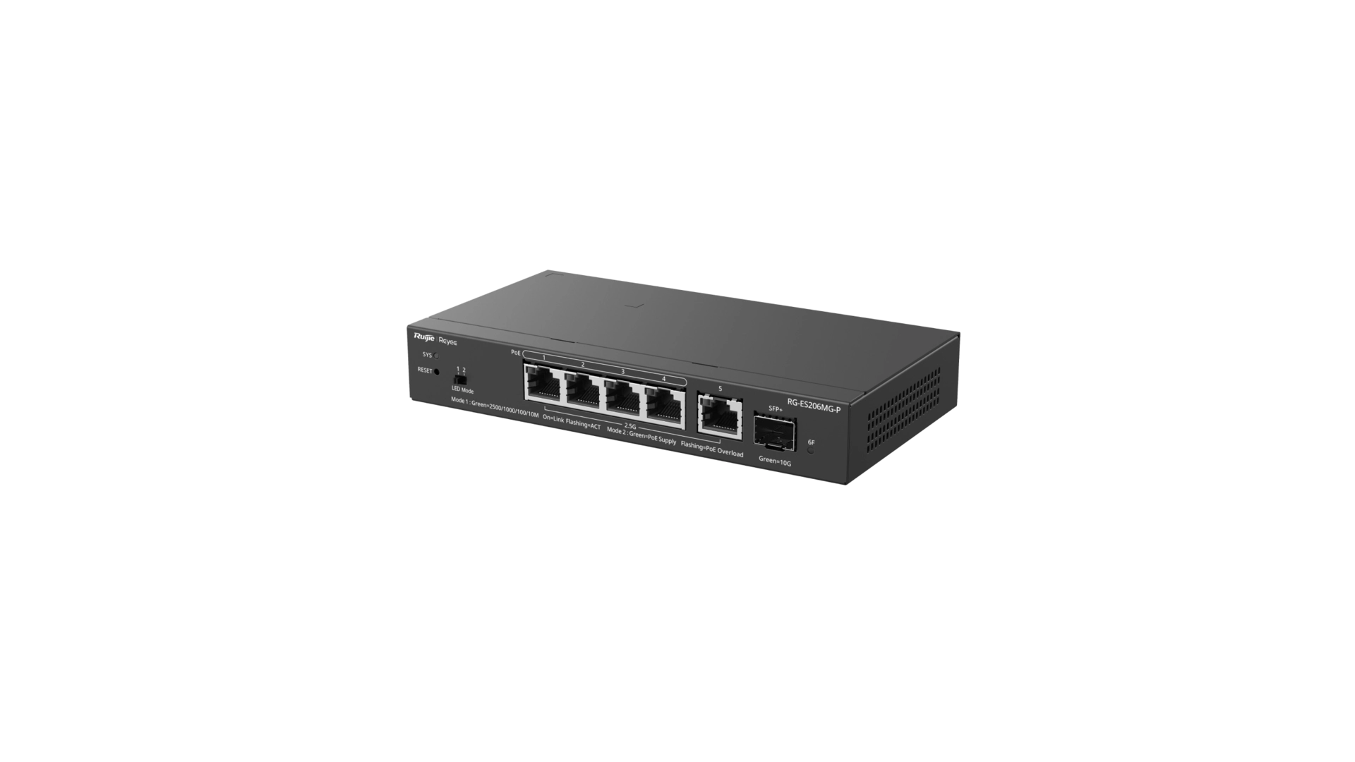 Reyee ES206MG-P - Switch 5 ports 2.5G PoE+ SFP+ Cloud Managed