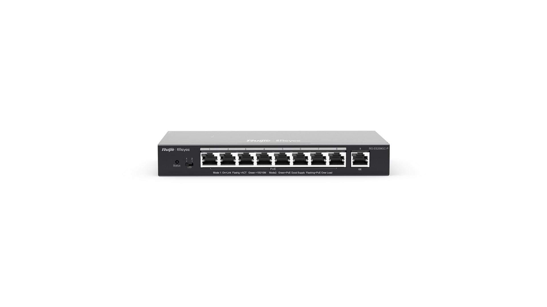 Reyee ES209GC-P - Switch 9 ports Gigabit PoE+ 120W manageable L2