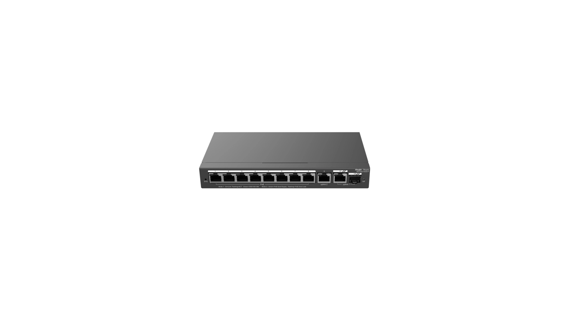 Reyee ES210GS-P - Switch 10 ports Gigabit PoE+ 120W