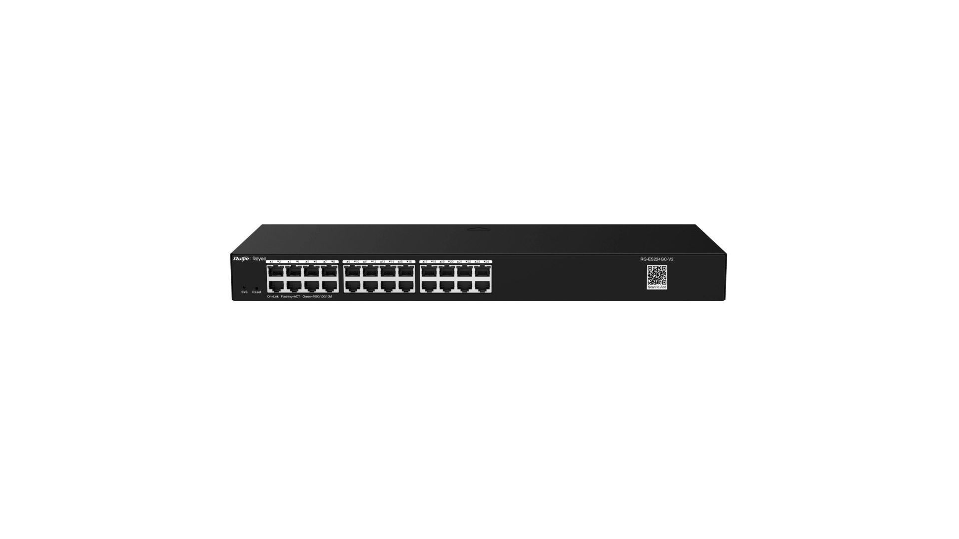 Reyee ES216GC - Switch 16 ports Gigabit L2 manageable rack 19 pouces