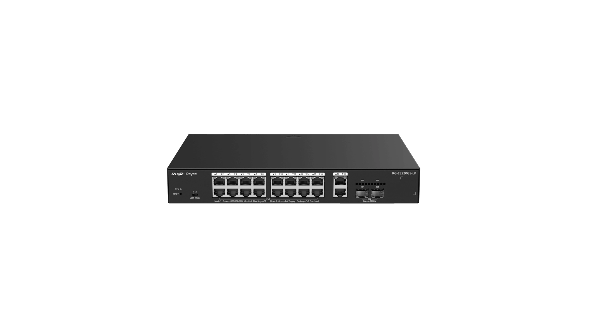 Reyee ES220GS-LP - Switch 20 ports PoE+ Gigabit L2 Reyee Cloud