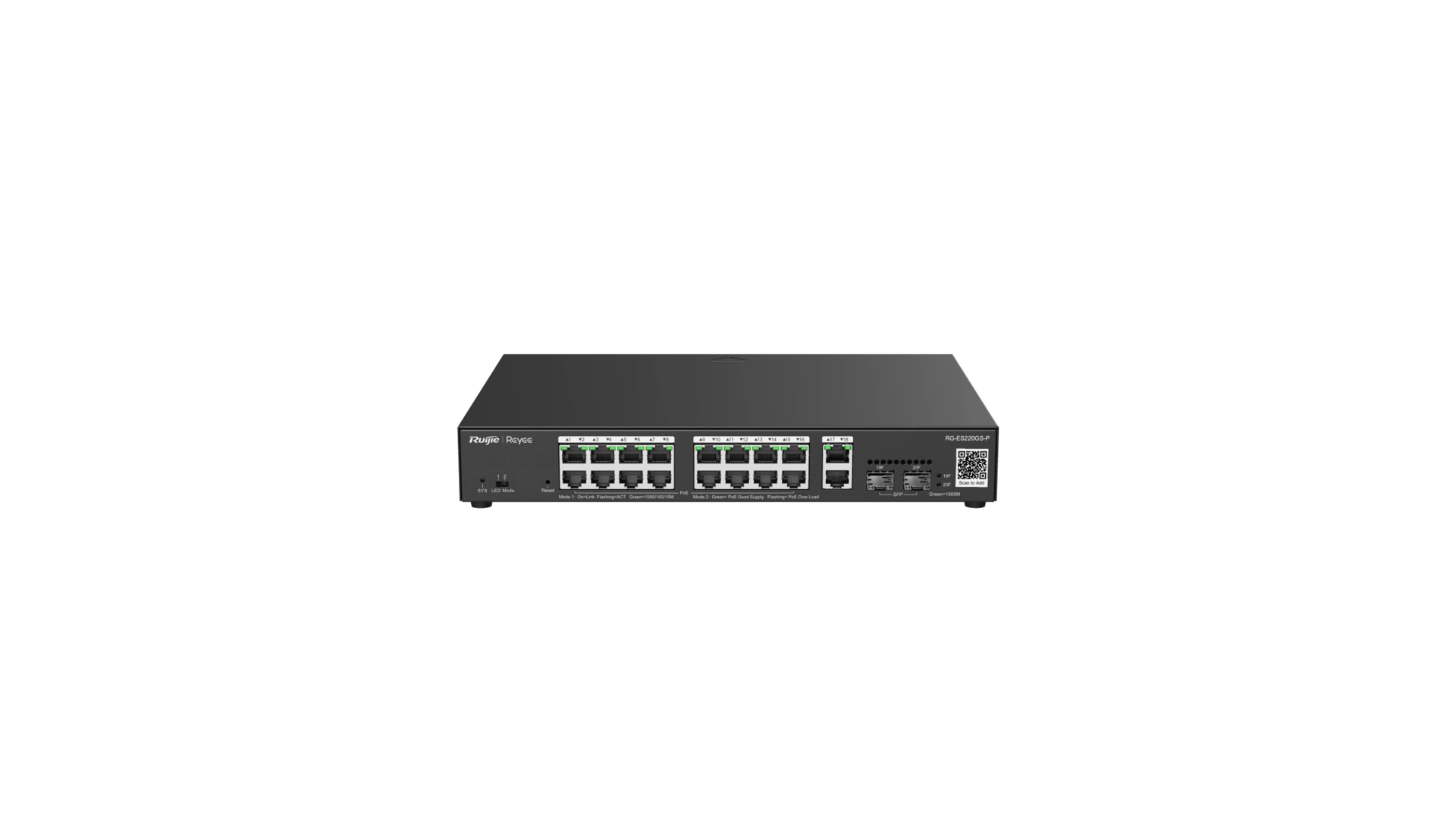 Reyee ES220GS-P - Switch 20 ports Gigabit PoE+ L2 manageable