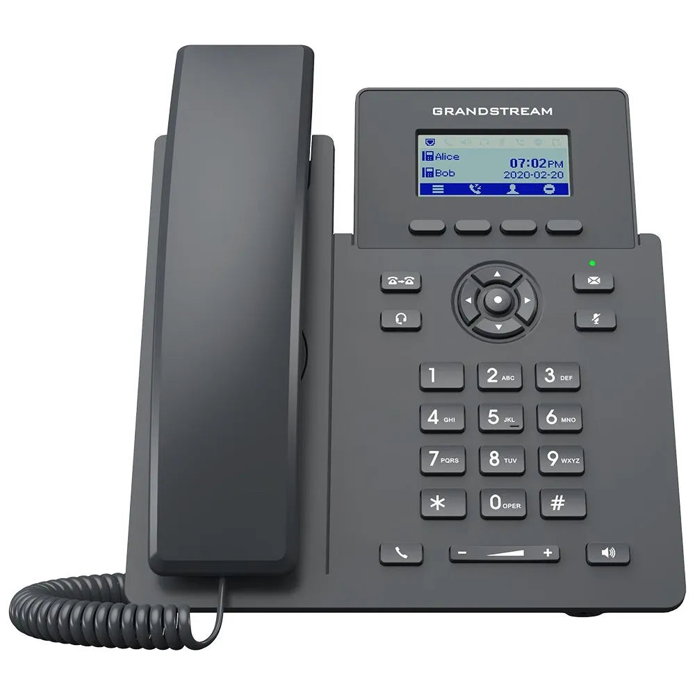 Grandstream GRP2601P Téléphone IP 2 Comptes SIP POE PoE, Écran Monochrome