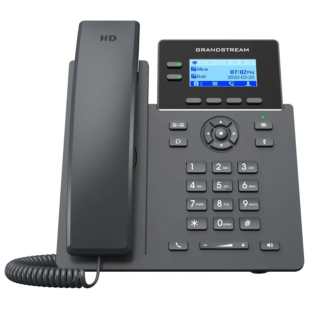 Grandstream GRP2602G Telephone 2 Comptes SIP Giga POE PoE, Écran Monochrome