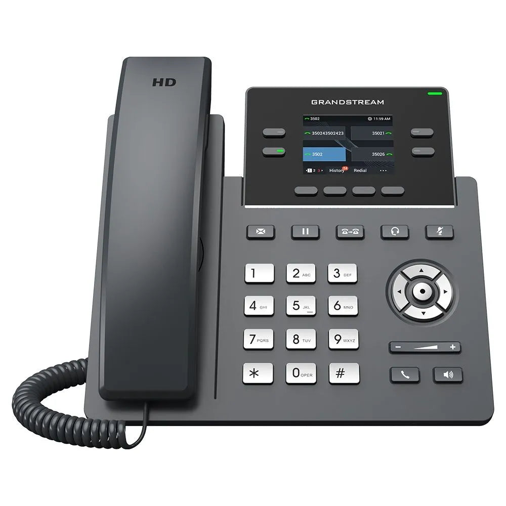 Grandstream GRP2612 Téléphone IP 2 Comptes SIP Avec Ali Écran Couleur