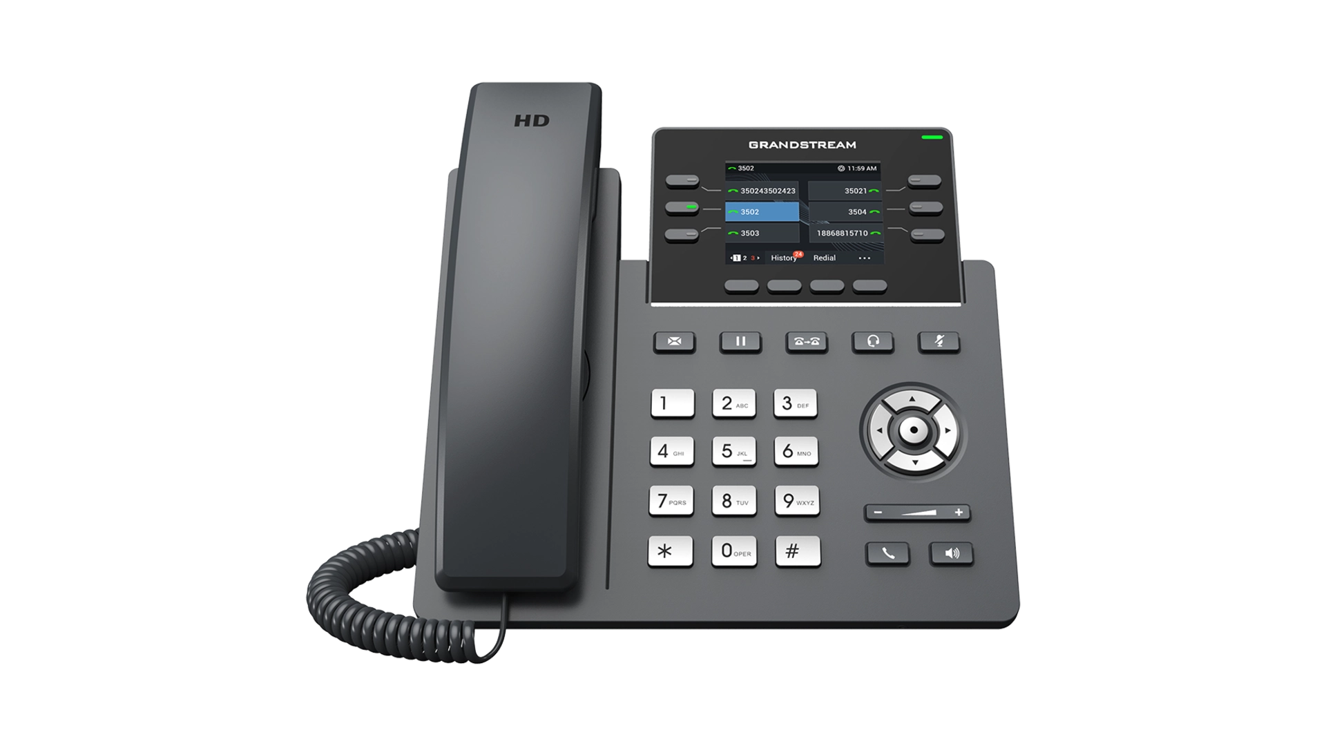 Grandstream GRP2613W Téléphone IP 3 Comptes SIP WIFI Psu Écran Couleur, WiFi, Bluetooth