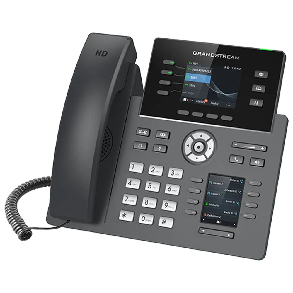 Grandstream GRP2614 Téléphone IP POE Avec Alim WIFI Blu PoE, Écran Couleur, WiFi, Bluetooth