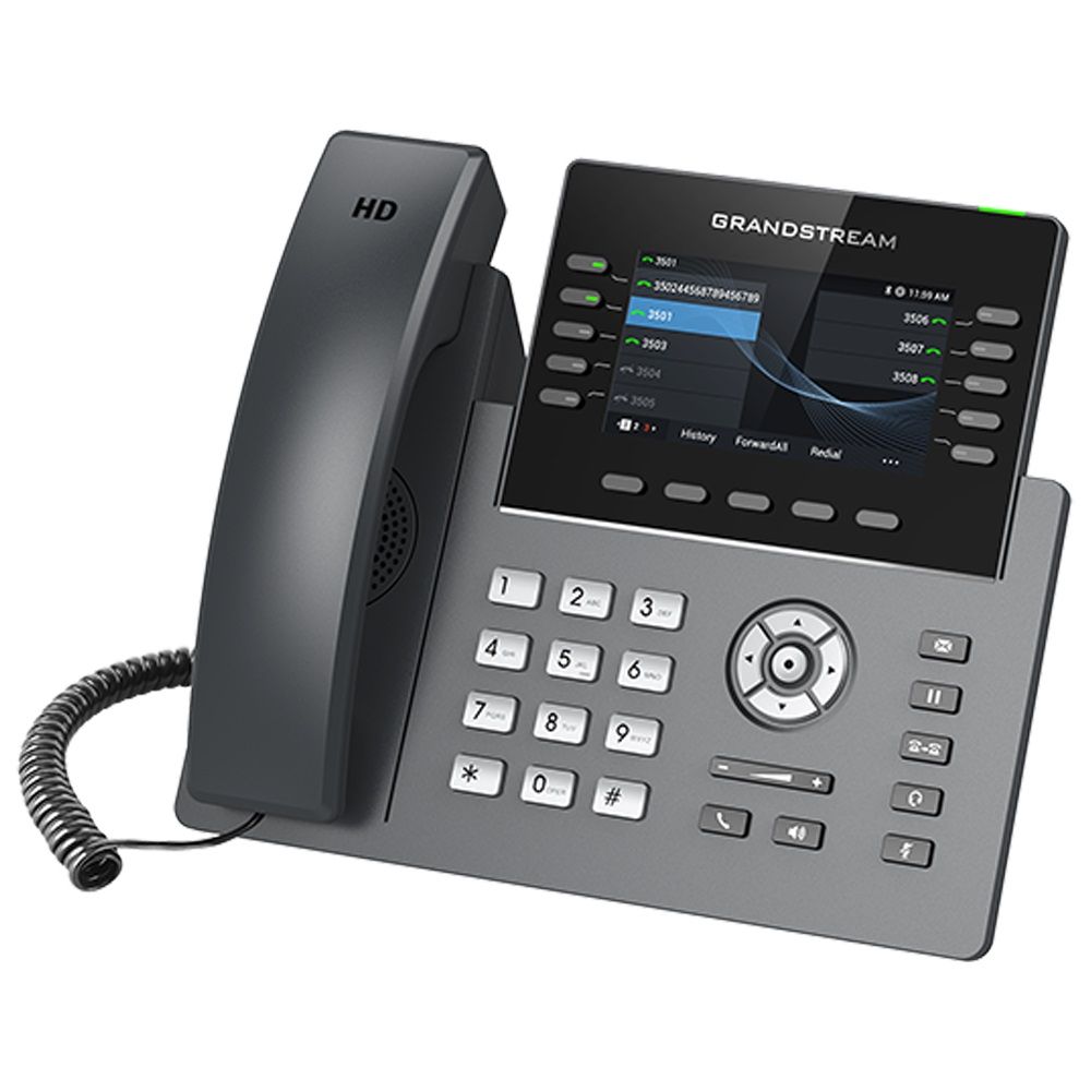 Grandstream GRP2615 Téléphone IP POE Avec Alim WIFI Blu PoE, Écran Couleur, WiFi, Bluetooth