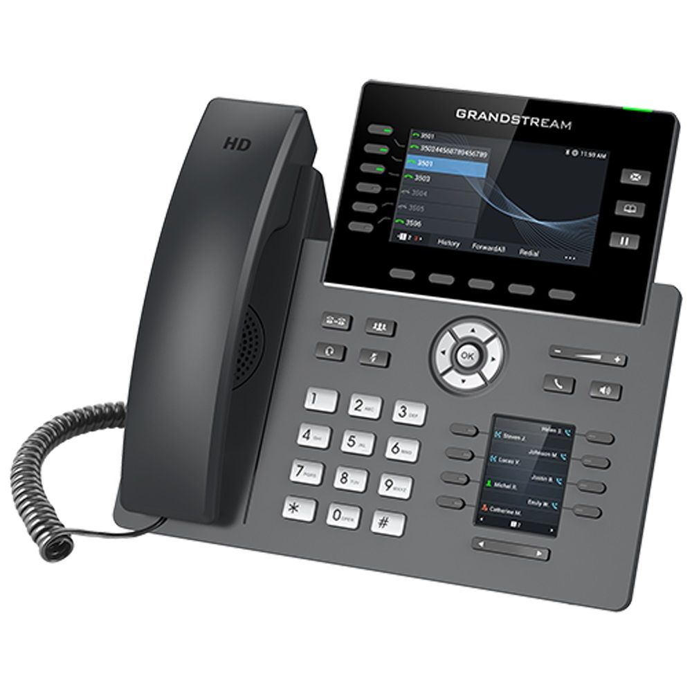 Grandstream GRP2616 Téléphone IP POE Avec Alim WIFI Blu PoE, Écran Couleur, WiFi, Bluetooth