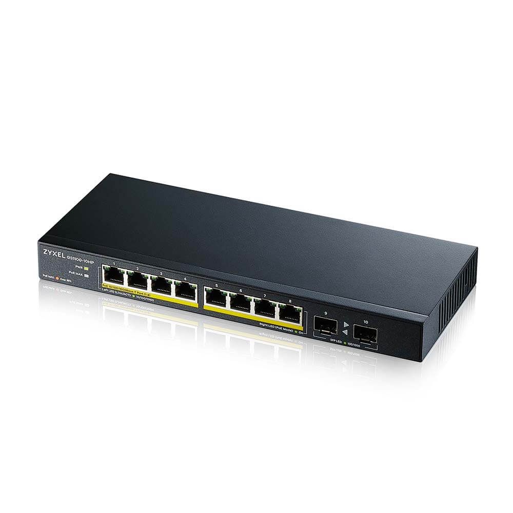 Zyxel Switch 8 ports giga POE + 2 SFP 120W POE, 1 GB