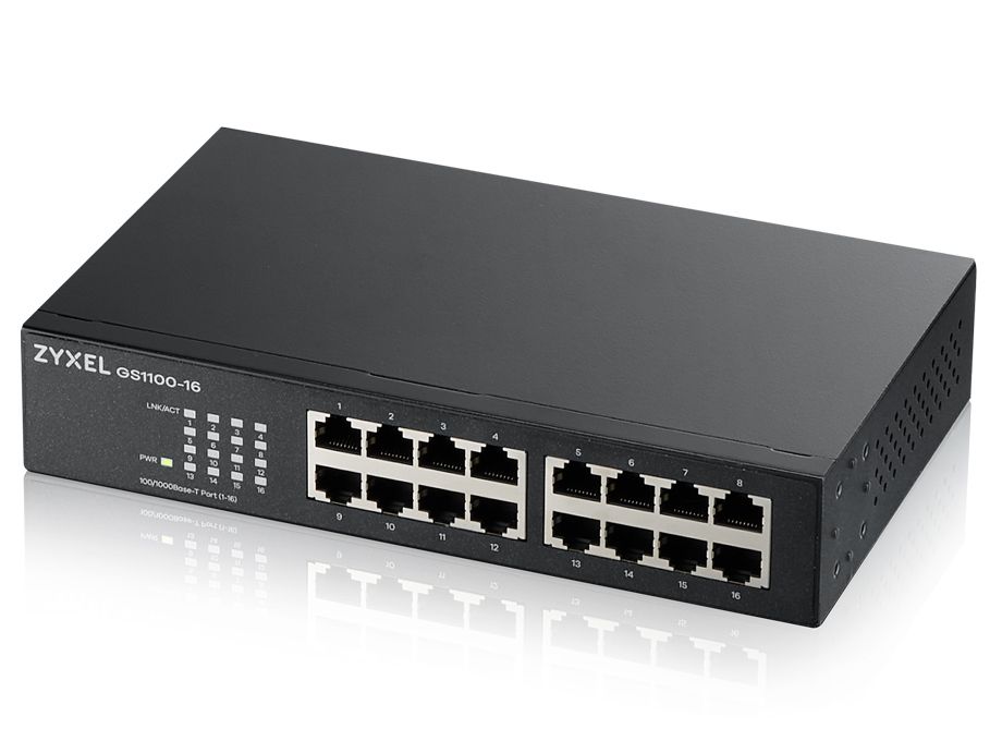 Zyxel Switch 16 ports 10/100/1000 V3, 1 GB