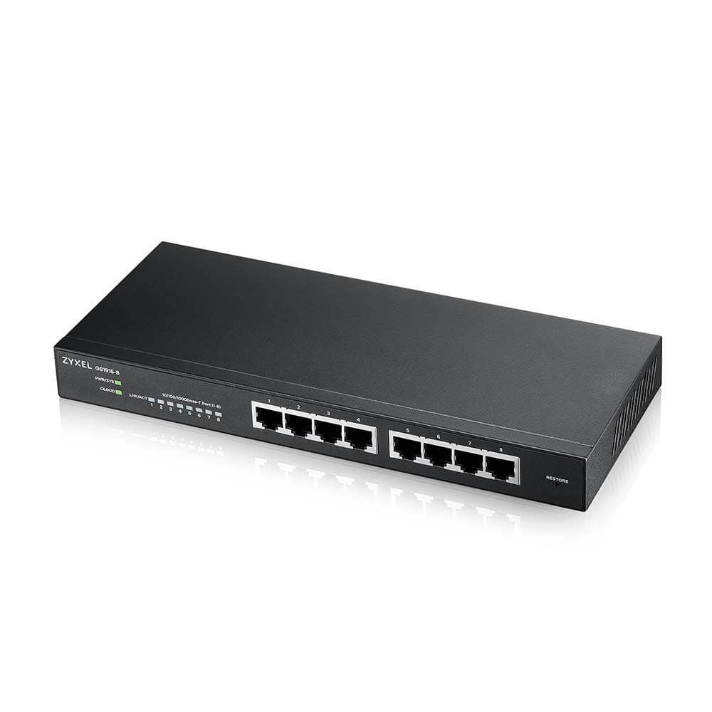 Zyxel Switch L2 8 ports giga RJ45, 1 GB