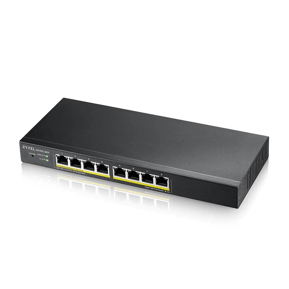 Zyxel Switch L2 8 ports giga POE 72W, 1 GB