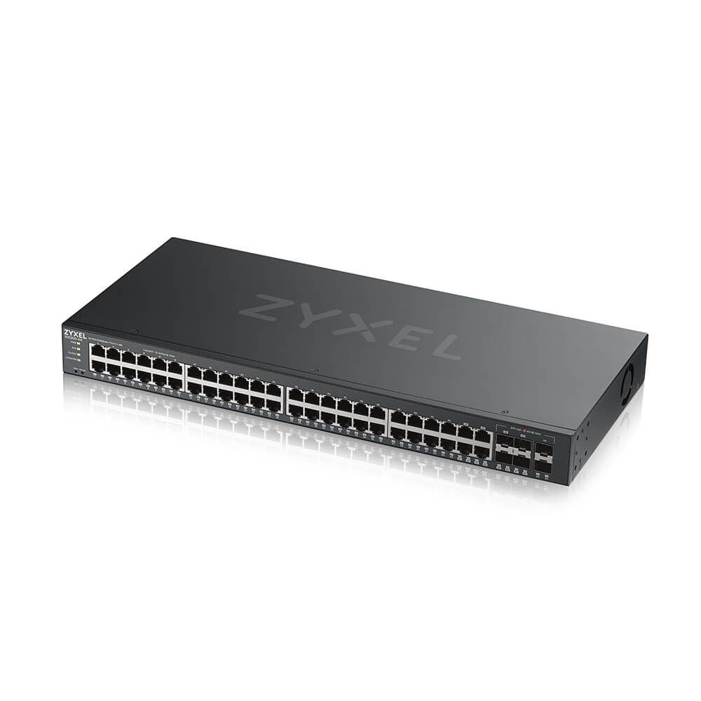Zyxel Switch L2 + 48 ports gbe + 1AN ncc, 1 GB, NebulaFlex Pro