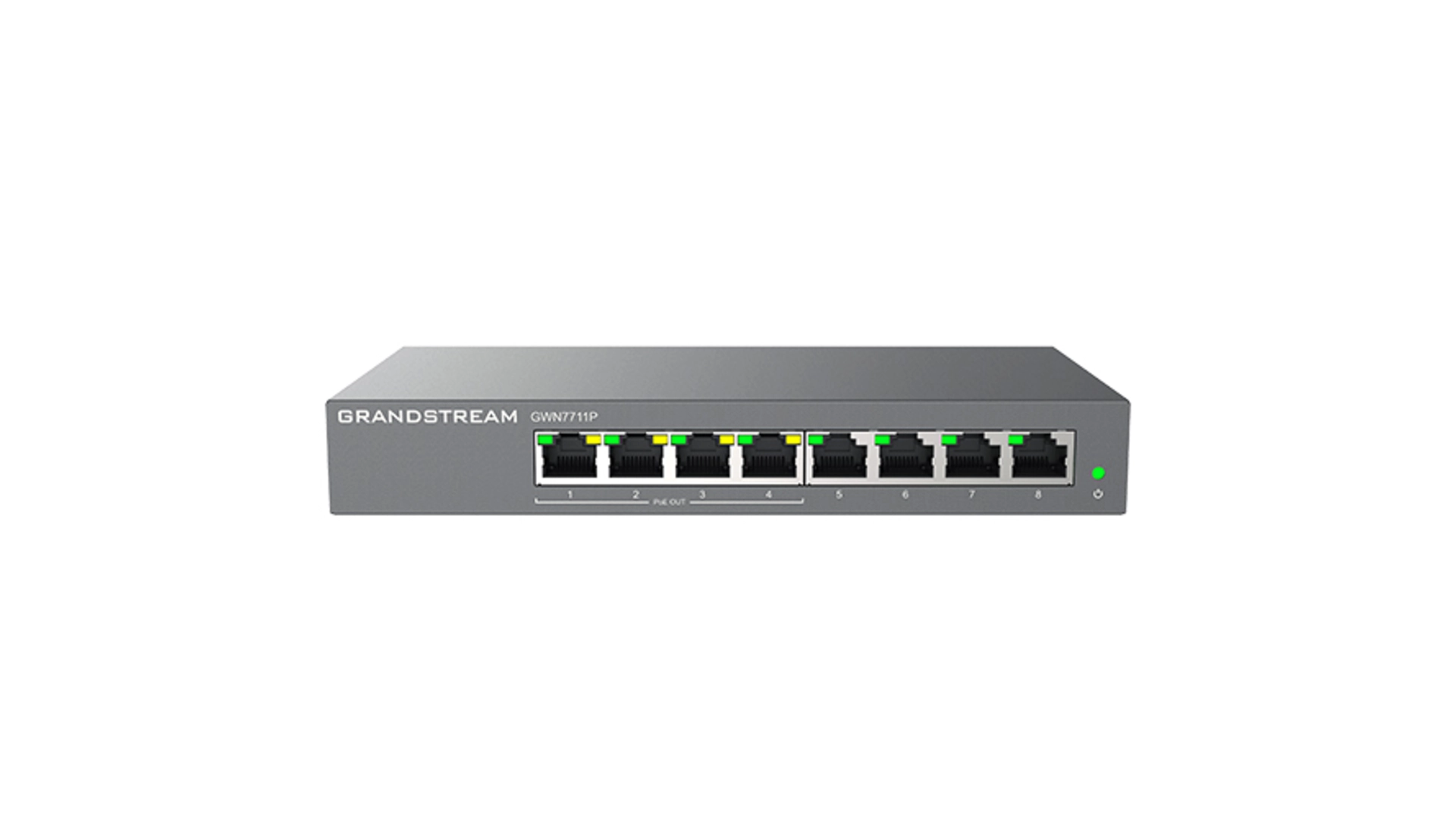 Grandstream GWN7711P Switch 8 ports 1 GB PoE 60WW L2