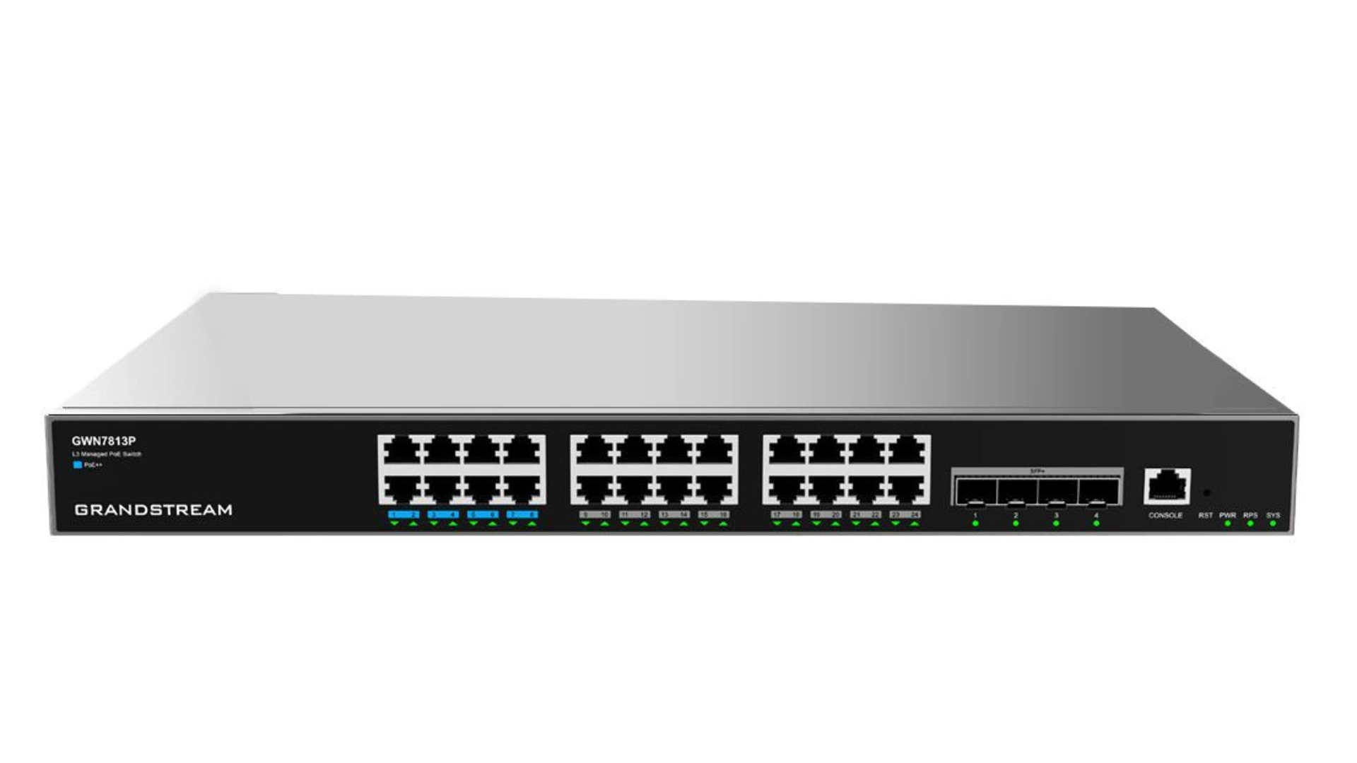 Grandstream GWN7813P Switch 24 ports 1 GB PoE 360W 4 SFP L3