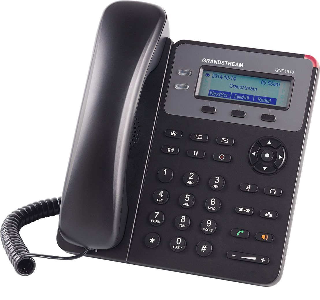 Grandstream GXP1610 Poste IP SIP 2 lignes 3 touches PoE, Écran Monochrome
