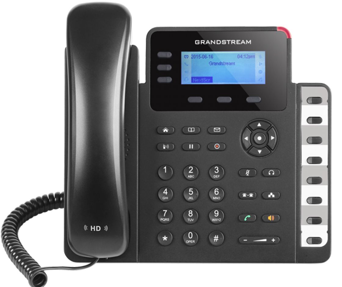 Grandstream GXP1630 Poste IP PoE 3XSIP+LIGNES 8 touches PoE, Écran Monochrome