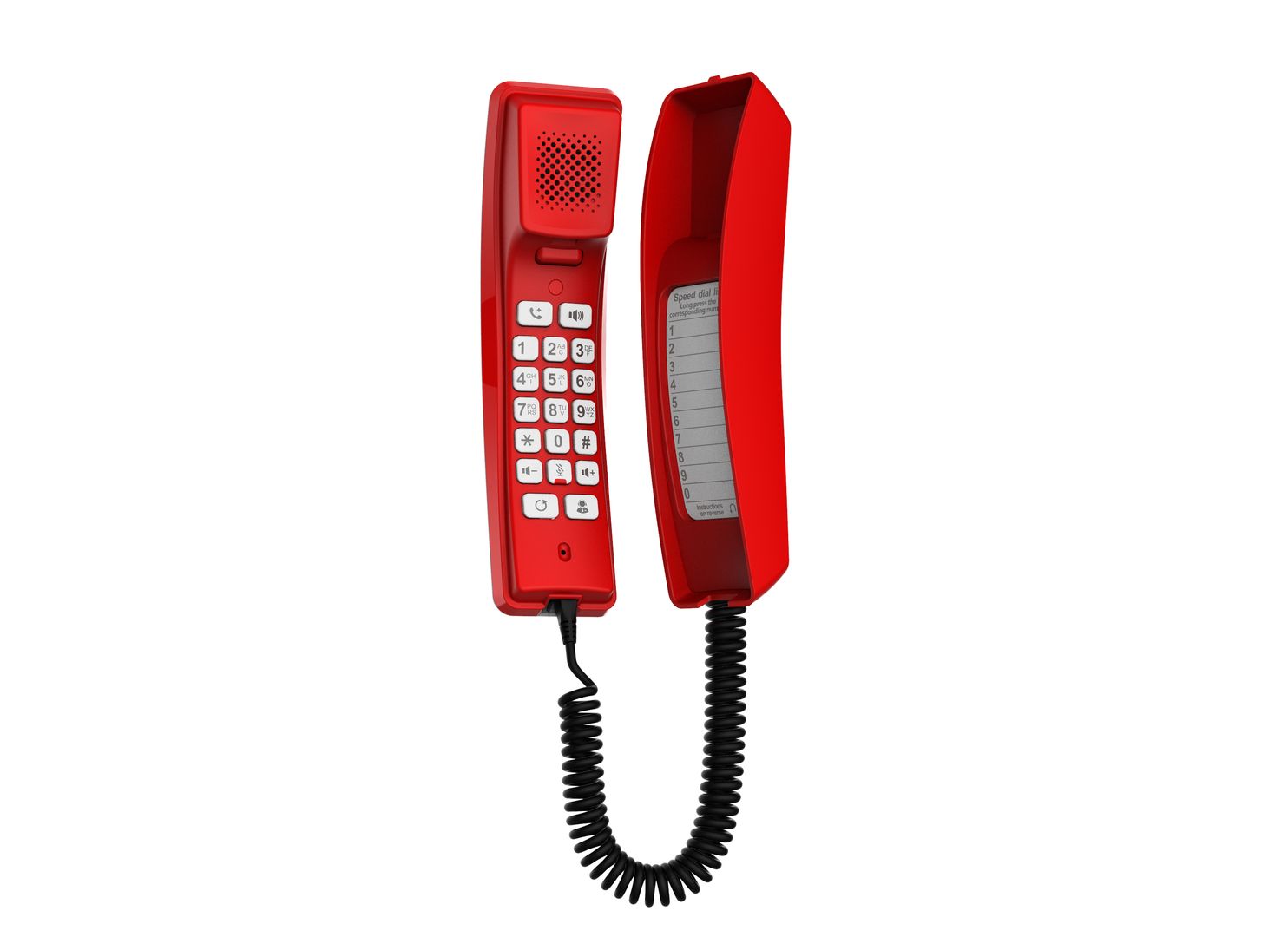 Fanvil H2U-R — Téléphone IP Red 2 Comptes SIP POE Mural