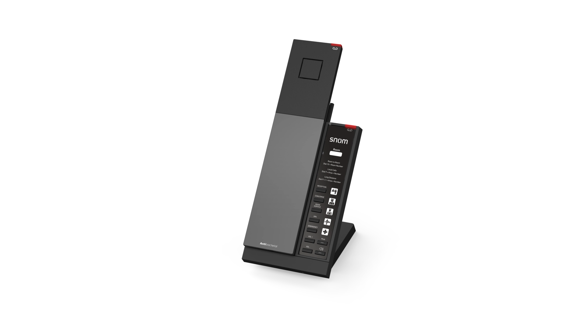 Snom HD341A - Téléphone analogique antibactérien avec fonctions hôtel et 12 touches