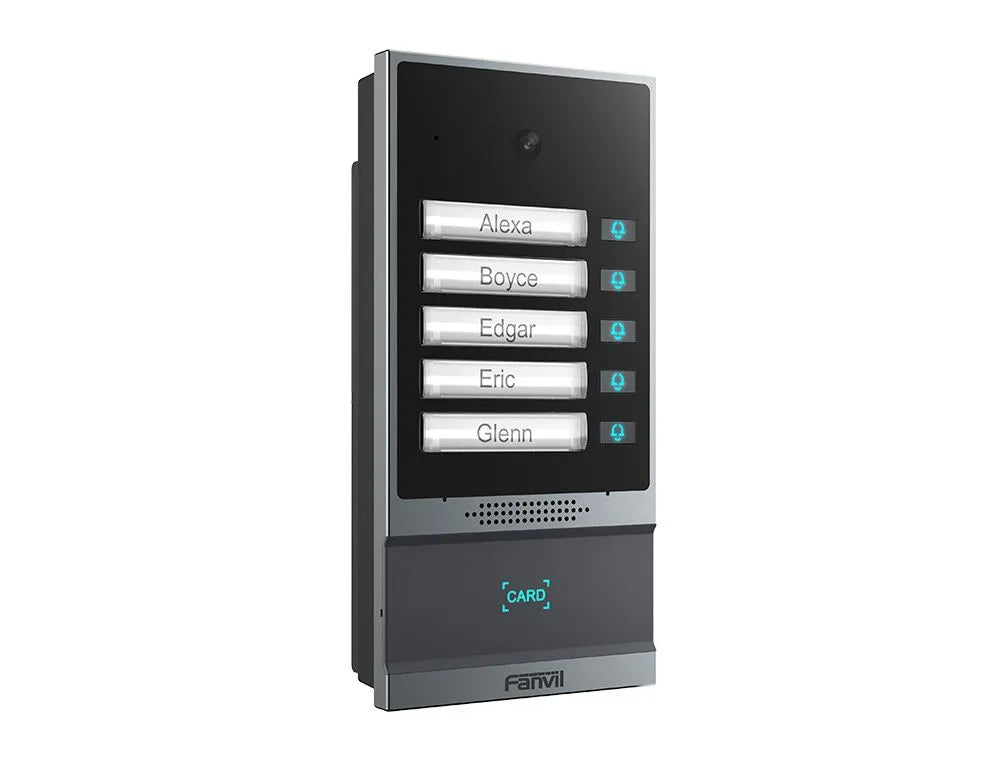 Fanvil I63 - Intercom SIP Video RFID 5 Boutons HD IP66