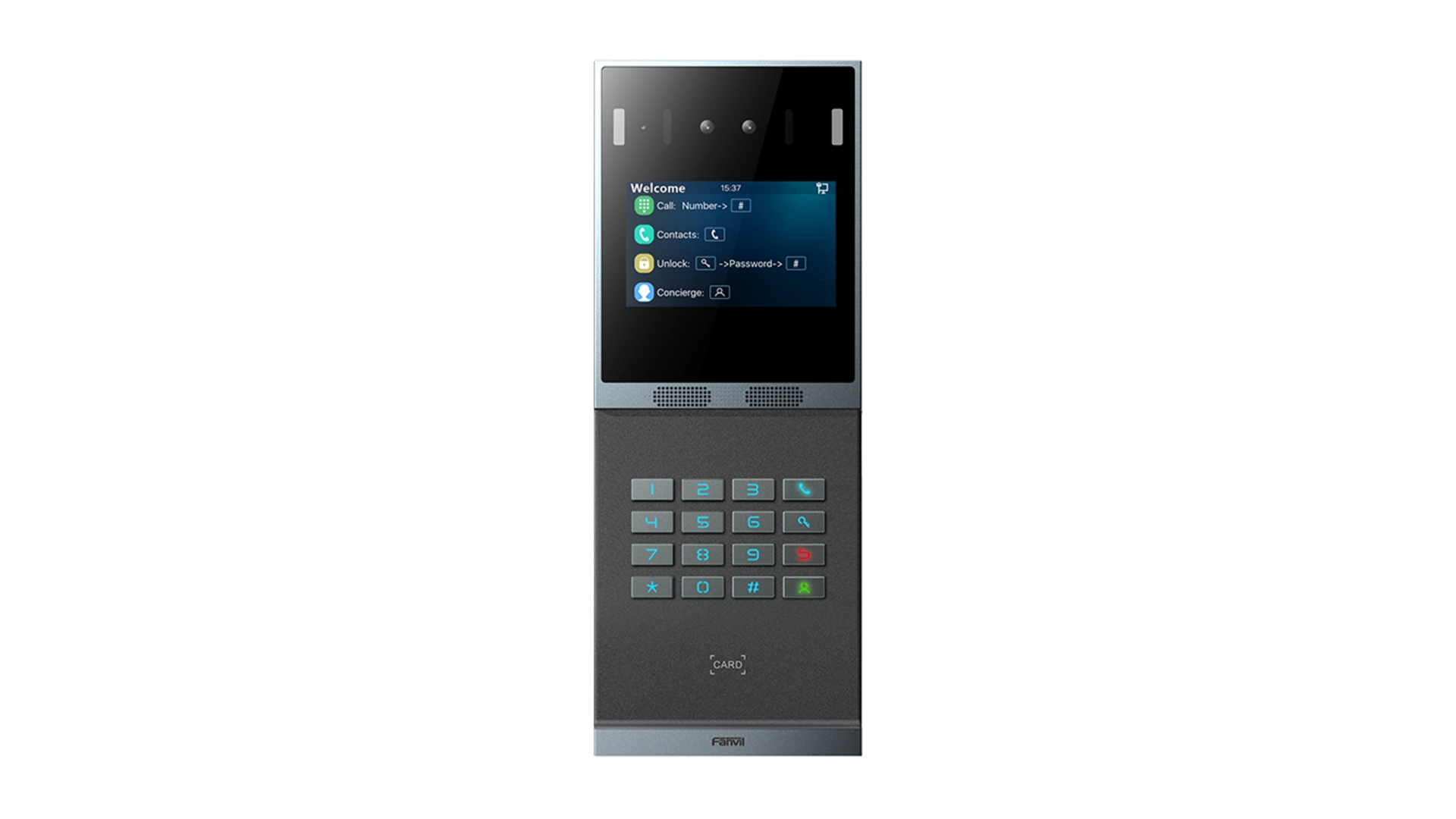 Fanvil I66 - Intercom SIP POE Écran Couleur 4" IP66/IK07 avec Lecteur de Badge