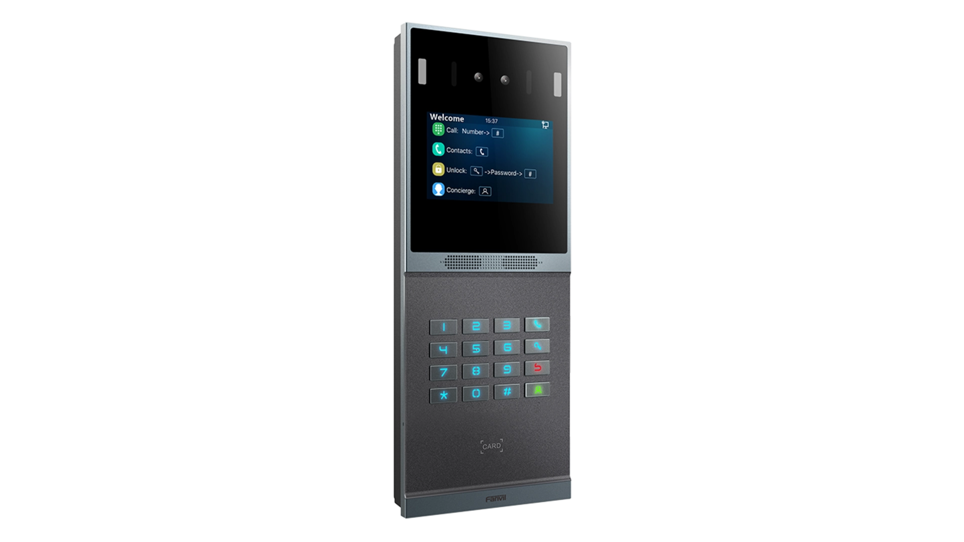 Fanvil I66 - Intercom SIP POE Écran Couleur 4" IP66/IK07 avec Lecteur de Badge