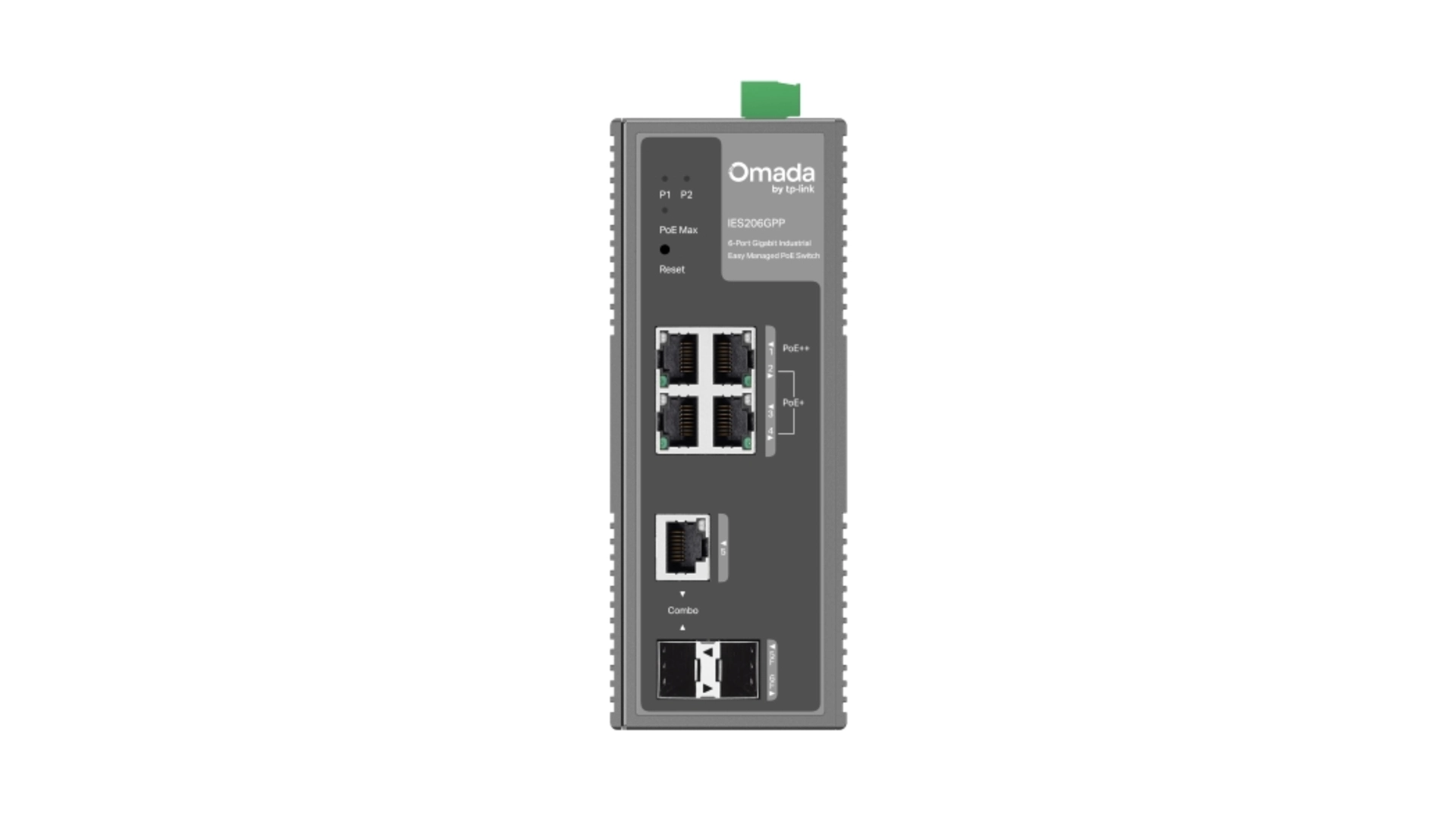 TP-Link IES206GPP - Switch industriel 6 ports Gigabit 3 PoE+ 1 PoE++ Omada
