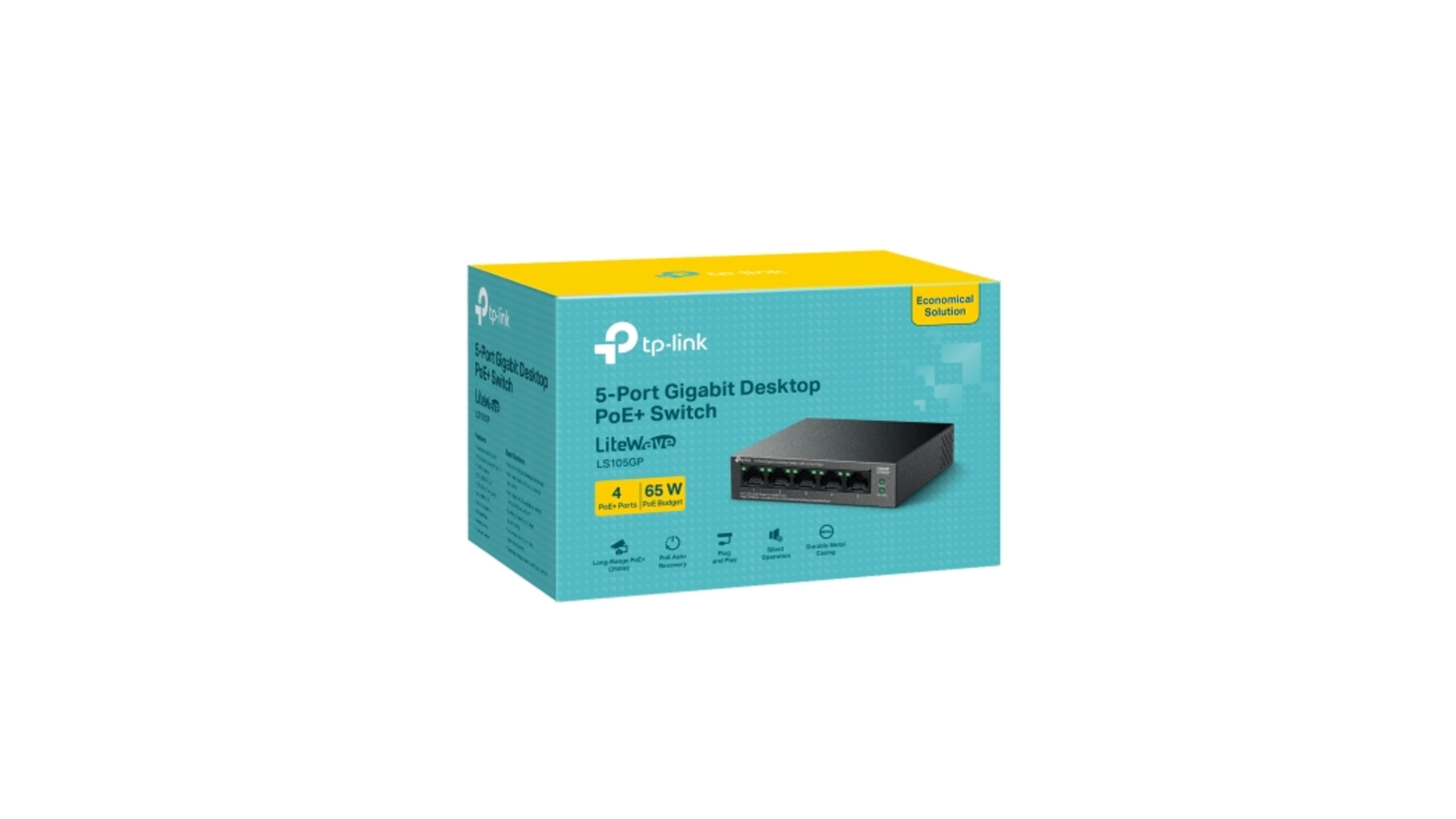 TP-Link LS105GP - Switch 5 ports Gigabit PoE+ manageable L2