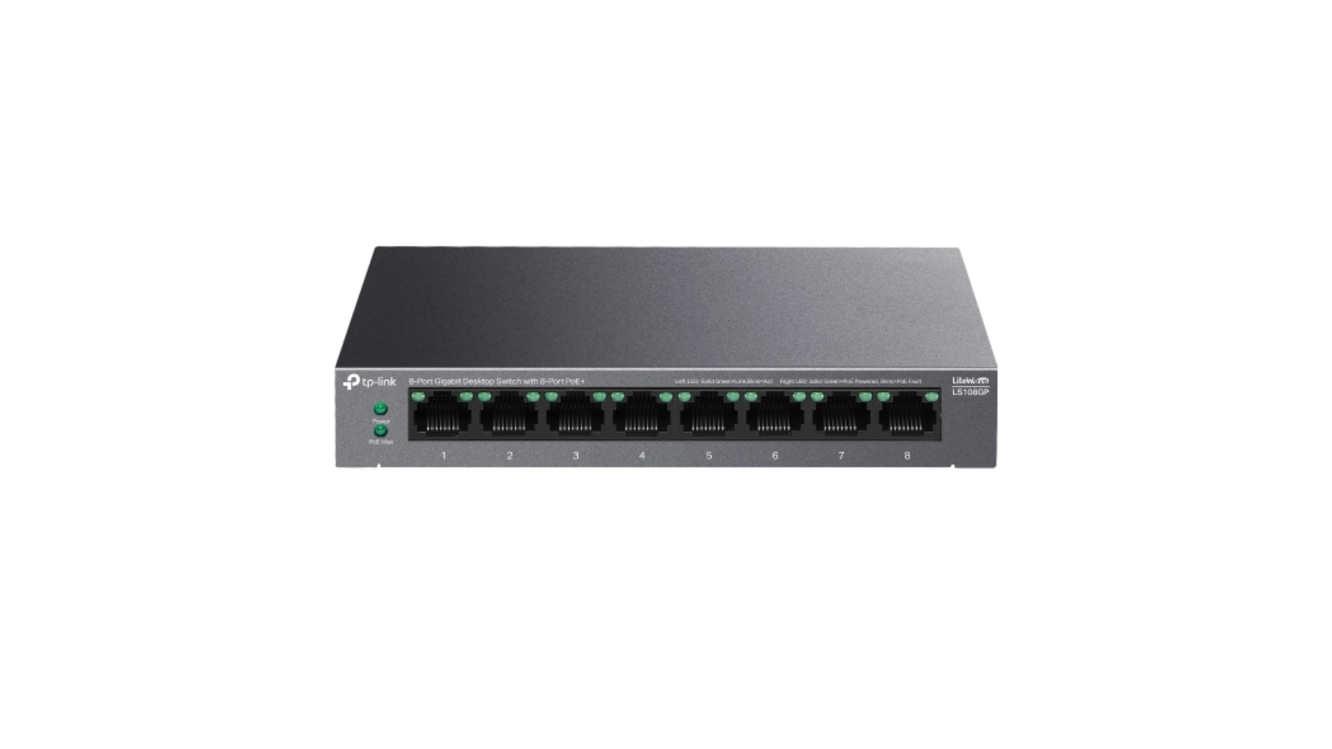 TP-Link LS108GP - Switch 8 ports Gigabit PoE+