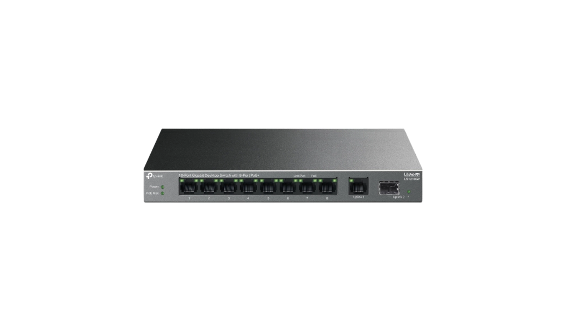 TP-Link LS1210GP - Switch 10 ports Gigabit 8 PoE+ 64W