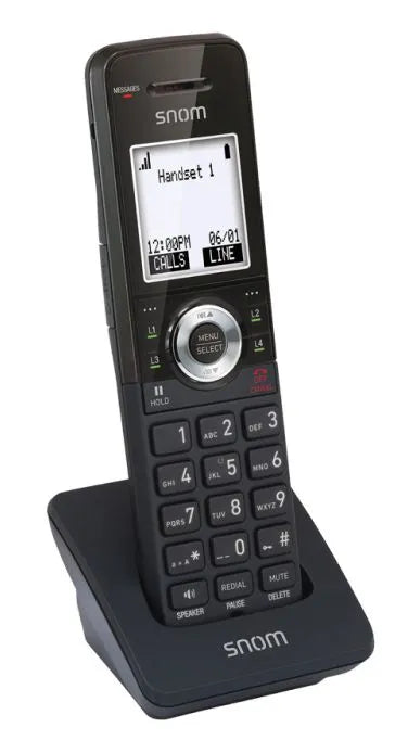 Snom M10 - Combiné DECT sans fil avec mains-libre et autonomie 9 heures