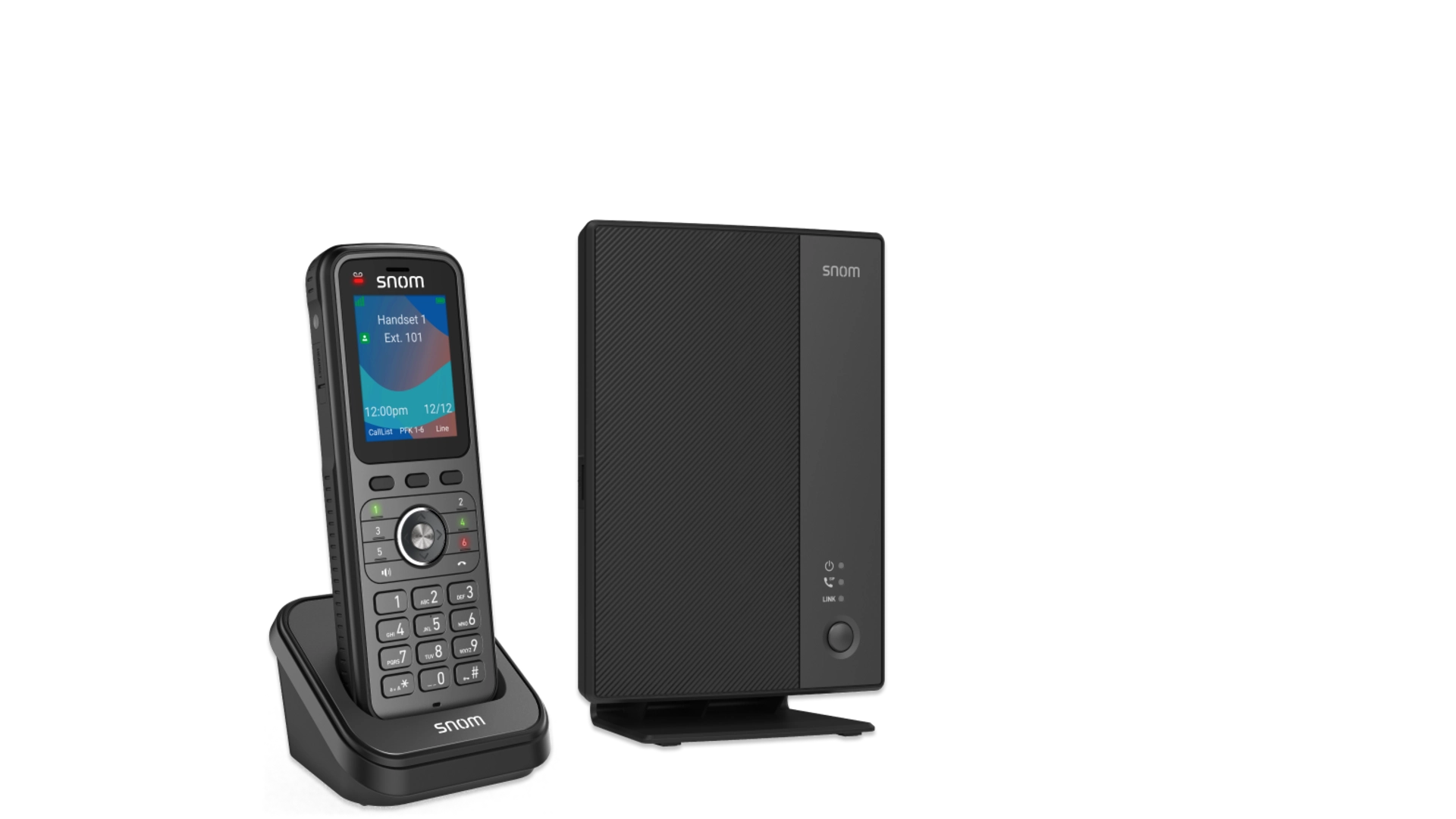 Snom M256 - Pack DECT 10 comptes SIP avec borne M250 et combiné M56