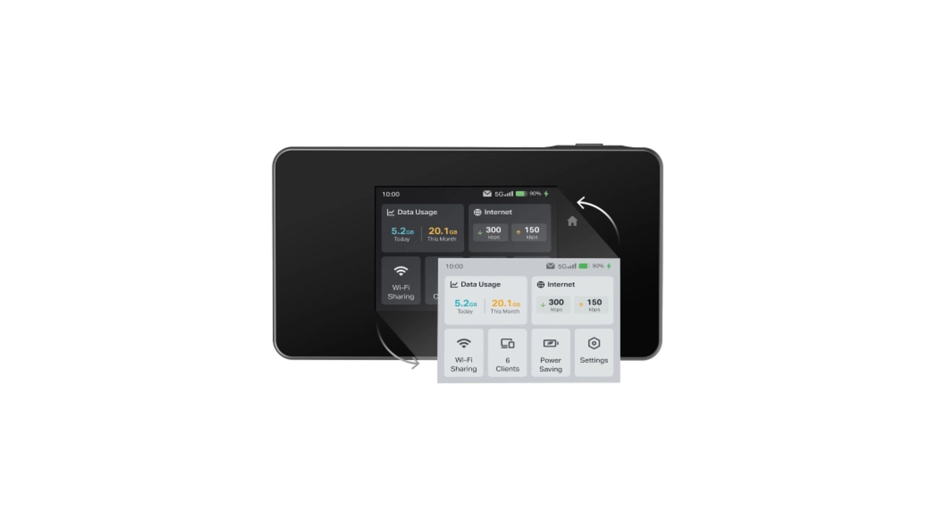 TP-Link M8550 - Routeur portable 5G WiFi 6E 3600Mbps écran tactile