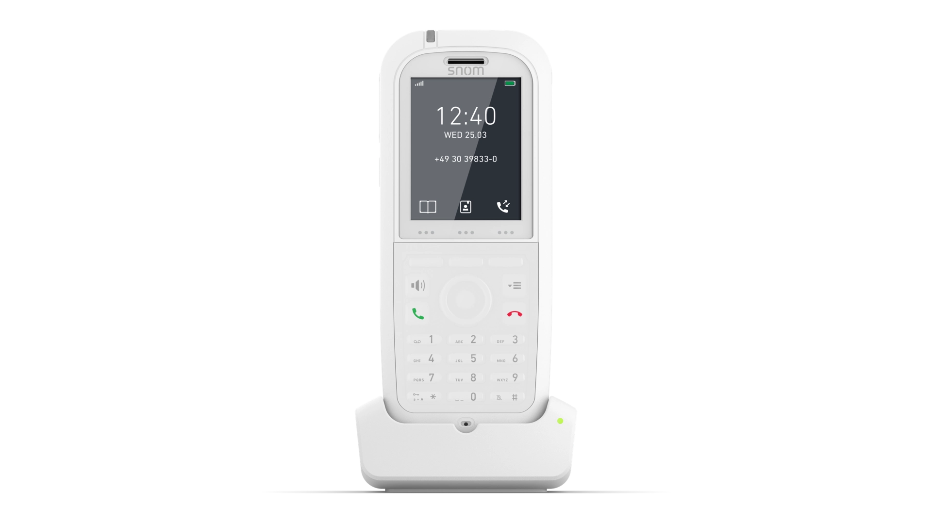 Snom M90 - Téléphone DECT IP65 renforcé, écran couleur, Bluetooth et clip ceinture