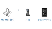 Snom MCM56 - Pack x6 bases de charge pour MC10