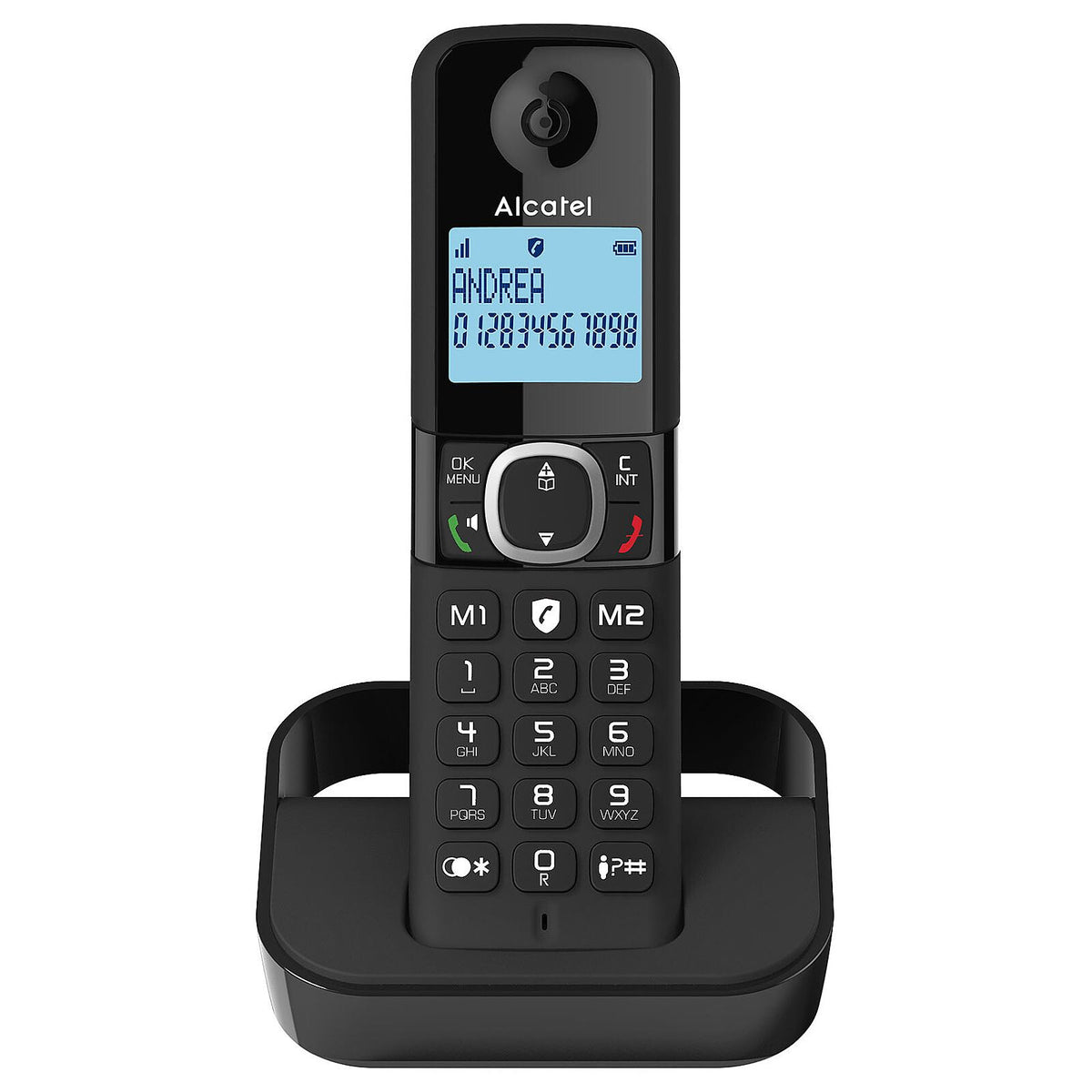 Alcatel F860 Solo – Téléphone sans fil DECT monochimé noir – ATL1423396