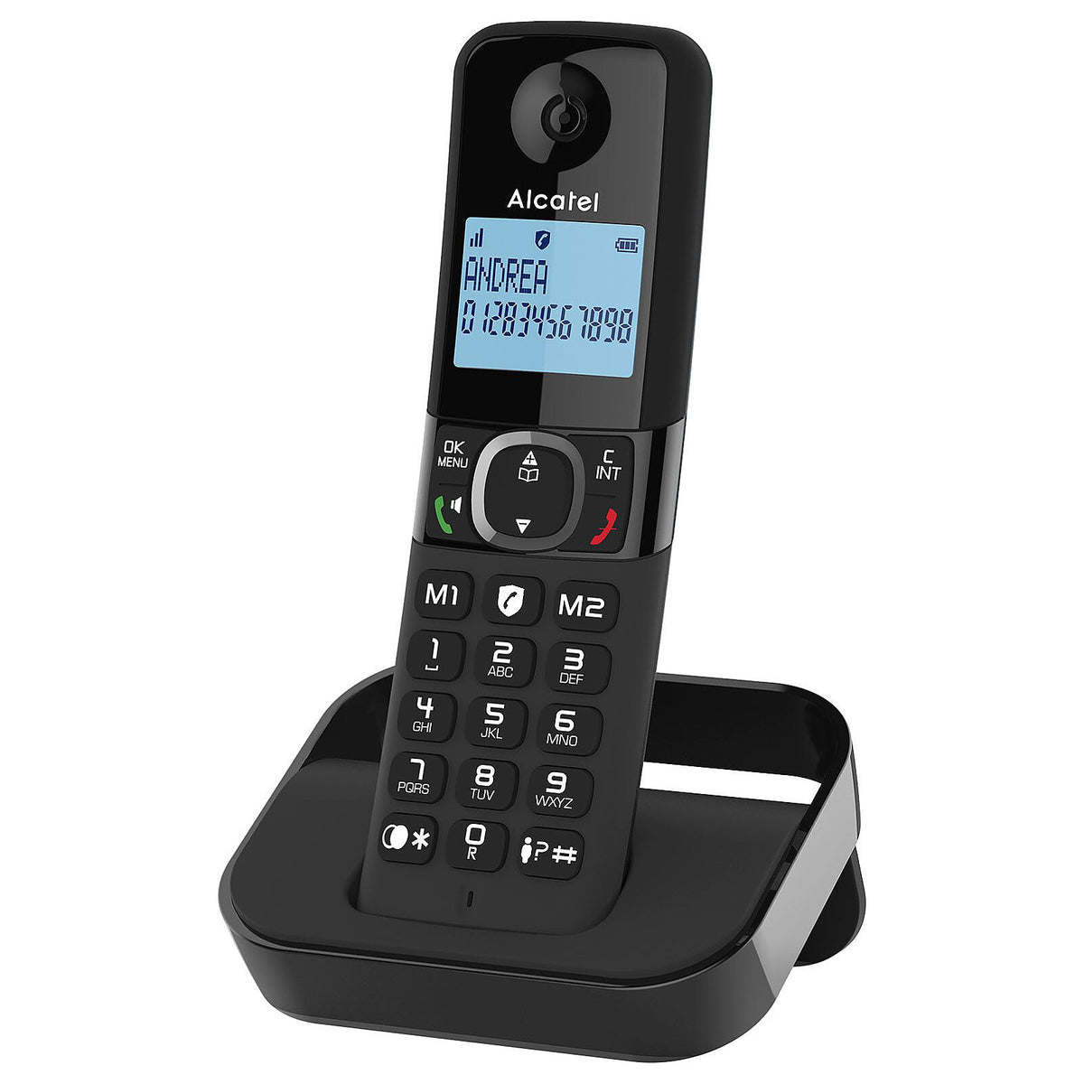Alcatel F860 Solo – Téléphone sans fil DECT monochimé noir – ATL1423396