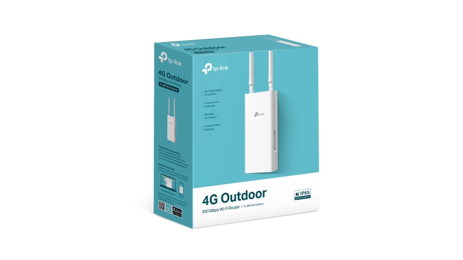 TP-Link MR100-OUTDOOR - Routeur 4G LTE WiFi N 300 Mbps extérieur