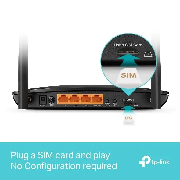 TP-Link MR500 - Routeur 4G+ WiFi AC1200 Mbps 3 ports Gigabit