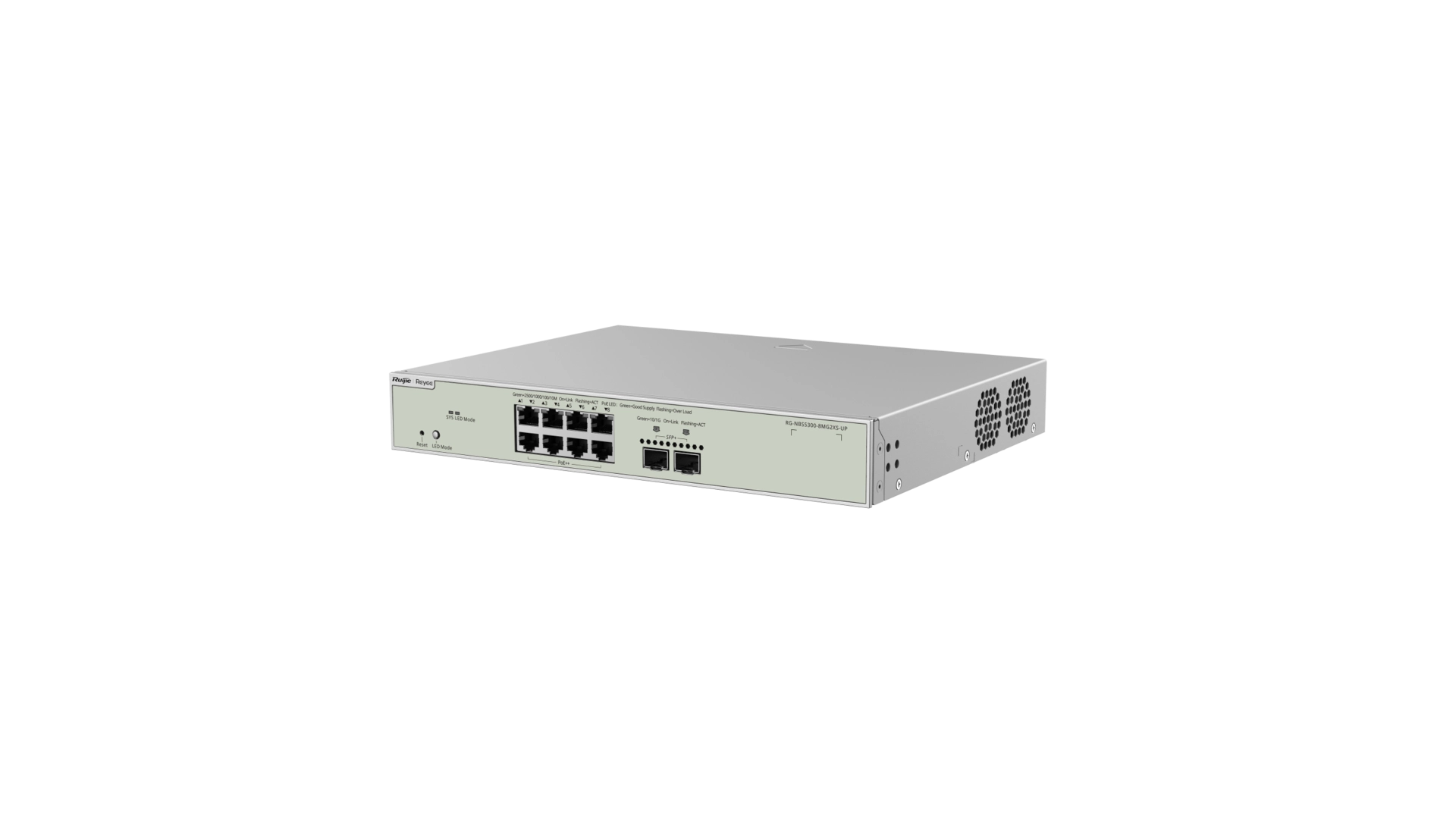 Reyee NBS5300-8MG2XS-UP - Switch 8 ports 2,5G PoE++ L3 manageable