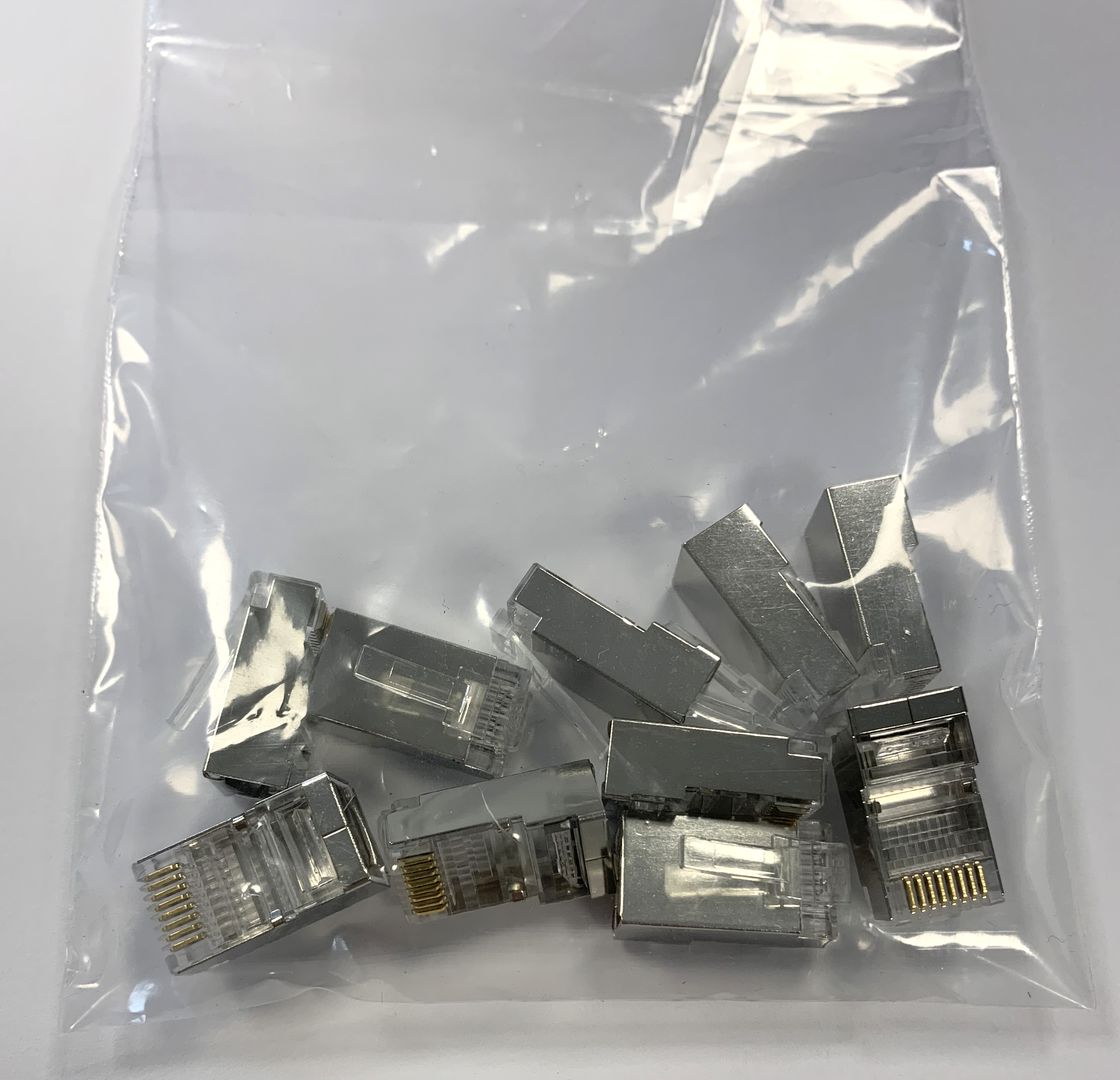 Plug RJ45 Cat5e Multibrin 10pcs (Blindé)