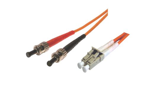 Jarretière Fibre Optique ST/LC OM2 Multimode 5m Duplex LSZH
