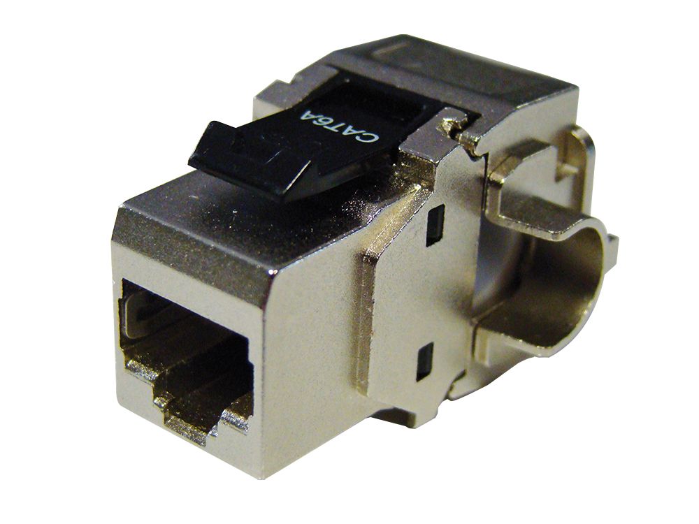 Noyau NGC 1001L Cat.6a 10G - Entrée de Câble Latérale pour Goulotte Étroite
