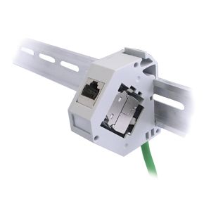 Plastron Rail Din (keystone Rj45)